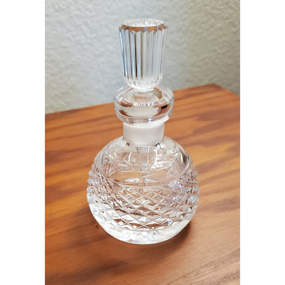Vintage Crystal Perfume Bottle with Dobber